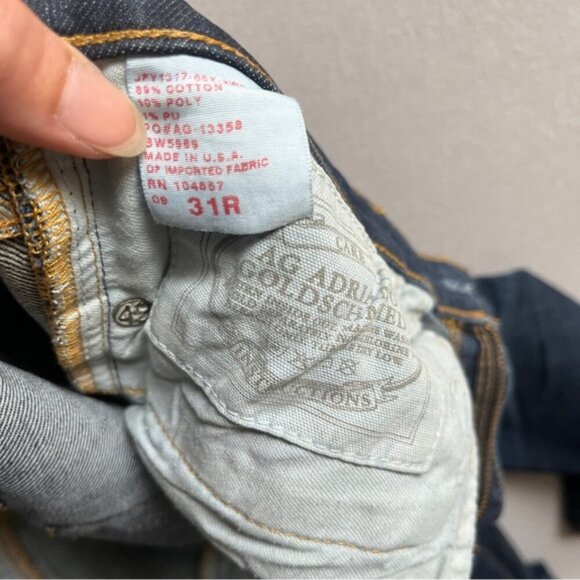 AG Adriano Goldschmied Ballad Slim Bootcut denim jeans Sz 31R - Picture 9 of 14